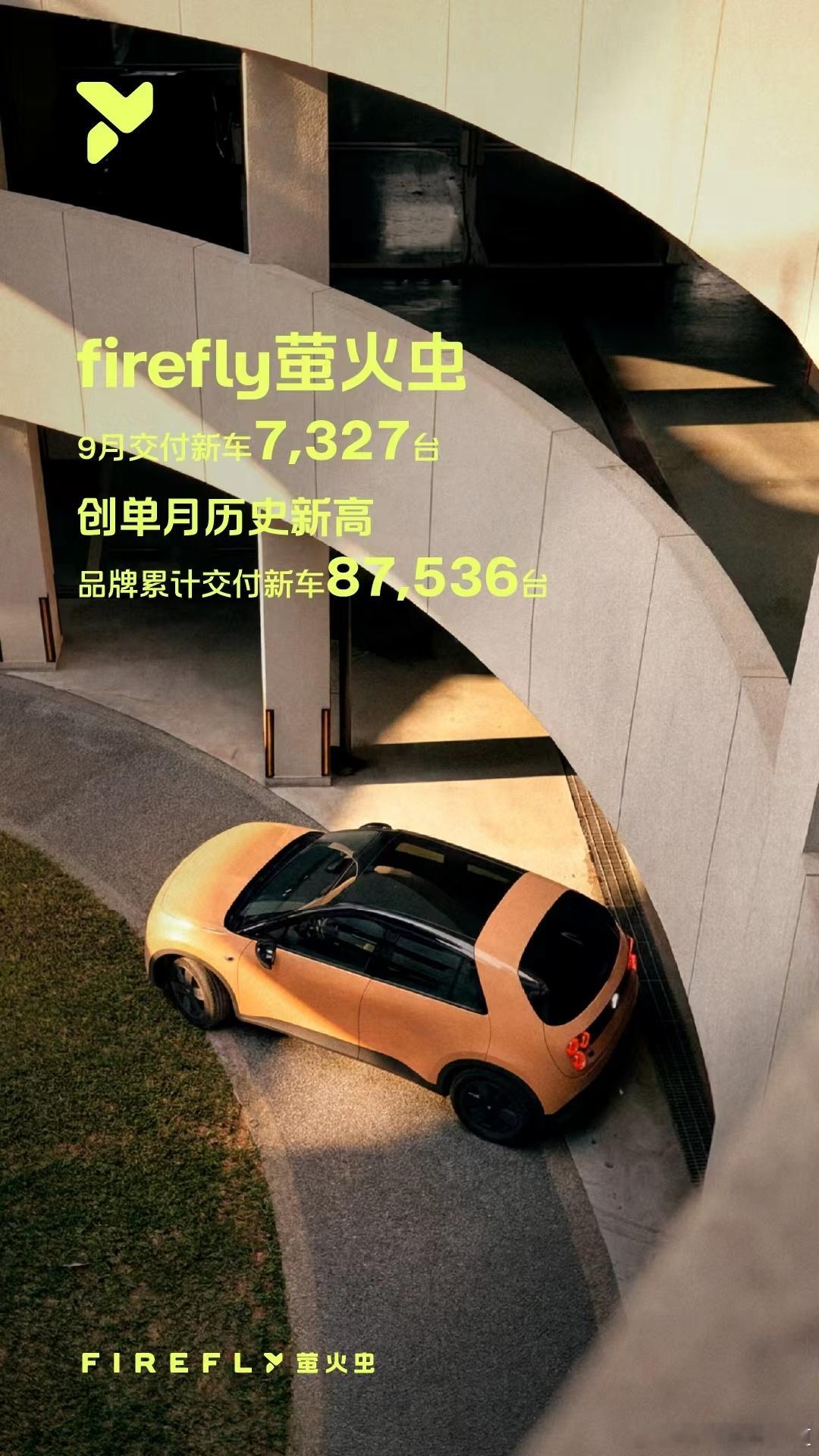 胖哥汽车频道[超话]firefly萤火虫 小车市场格局变了。萤火虫9月交付7,3
