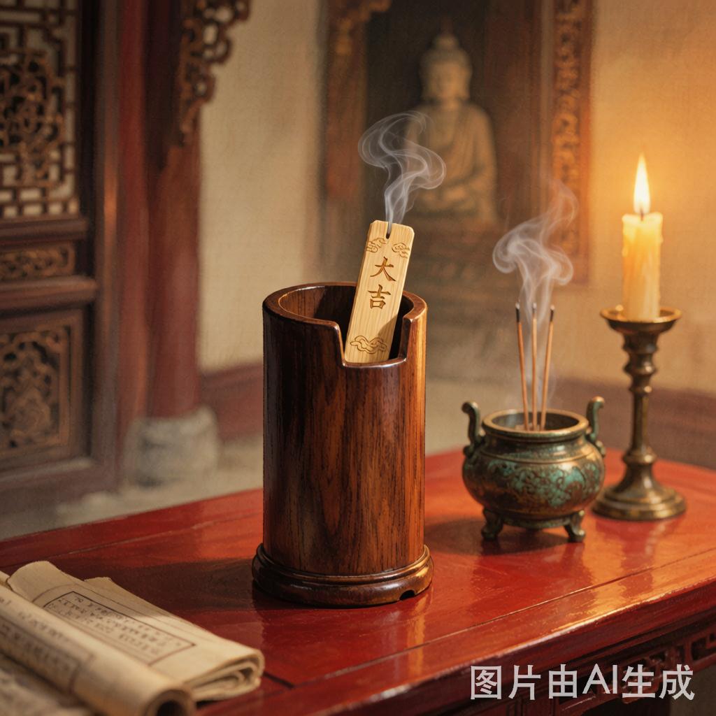 7月·每日幸运签摇晃签筒的时候，一支签啪地掉出来——大吉。说实话，看到大吉签第一