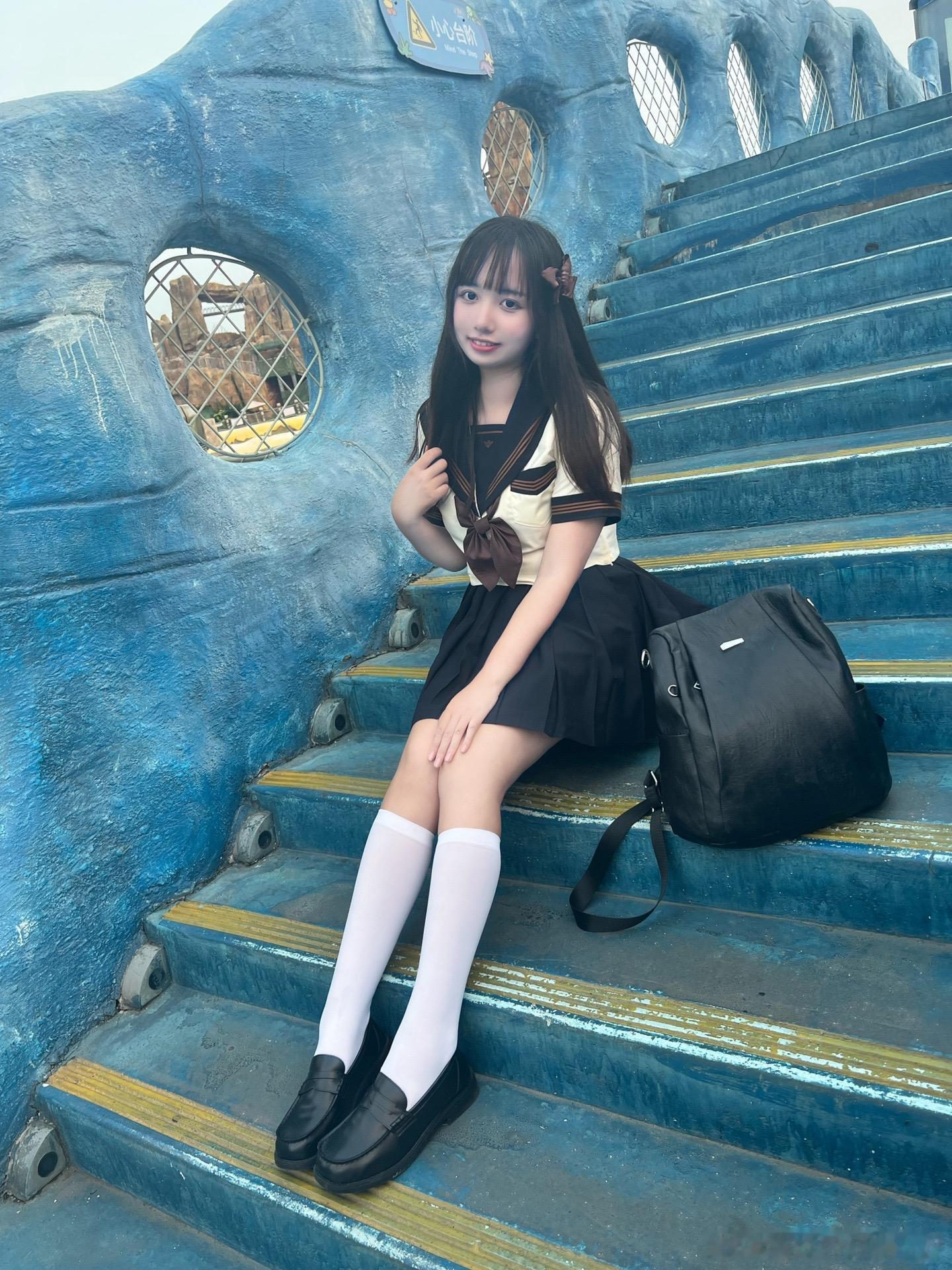 白丝小腿袜 ​​​