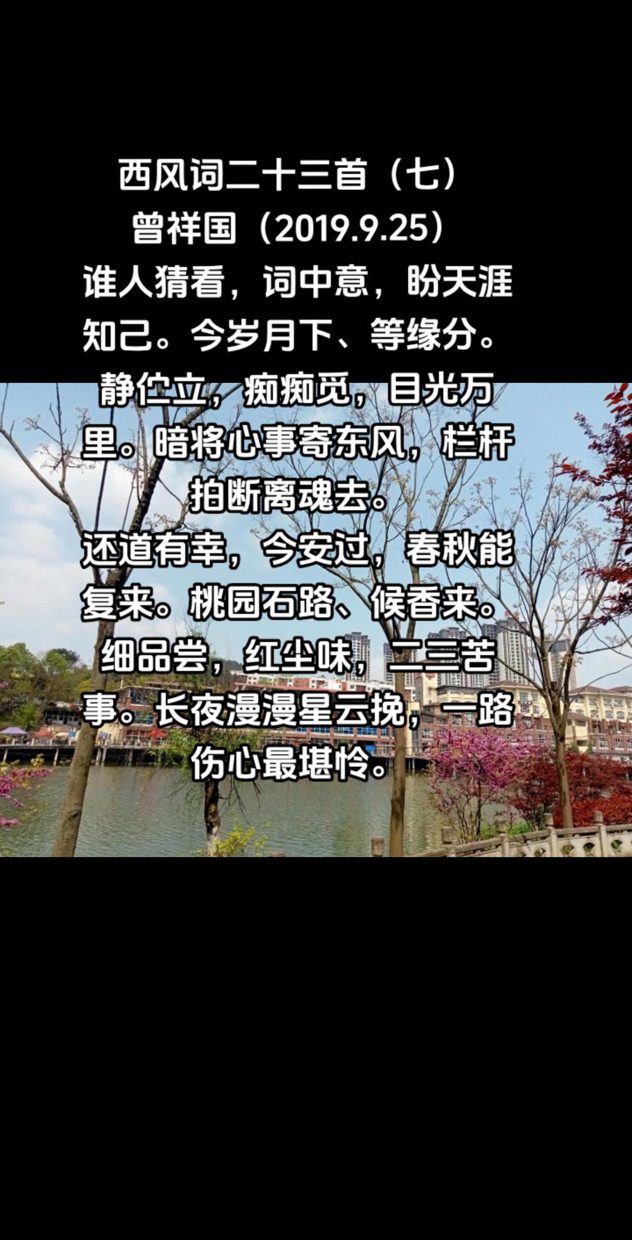 西风词二十三首（七）