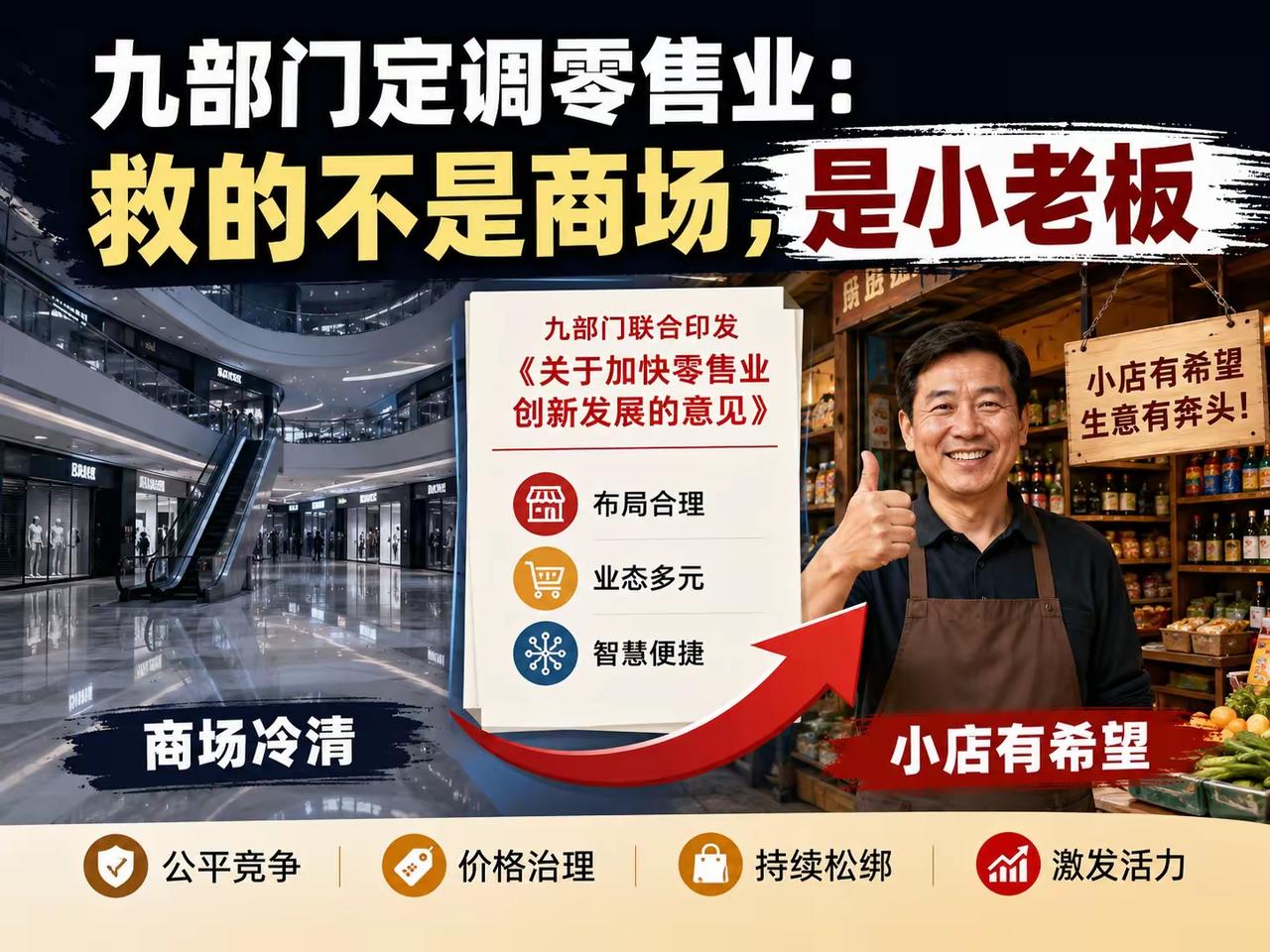 是不是零售业的新风口来了？
7月9日，商务部等9部门印发的《关于加快零售业创新发