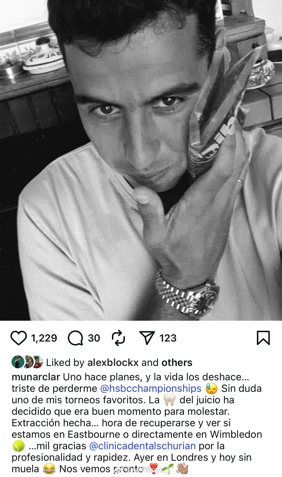很少看到这么生动的退赛声明😅就很穆纳尔。atpboys