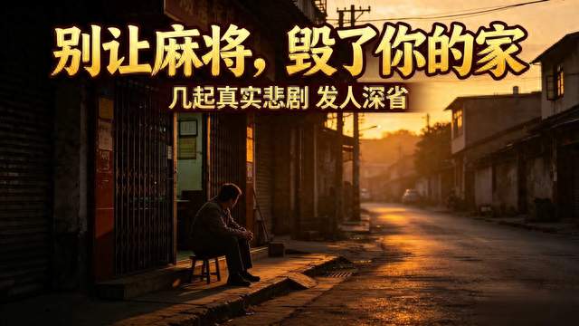 公开报道的多起悲剧：沉迷涉赌麻将，多少家庭因此家破人亡