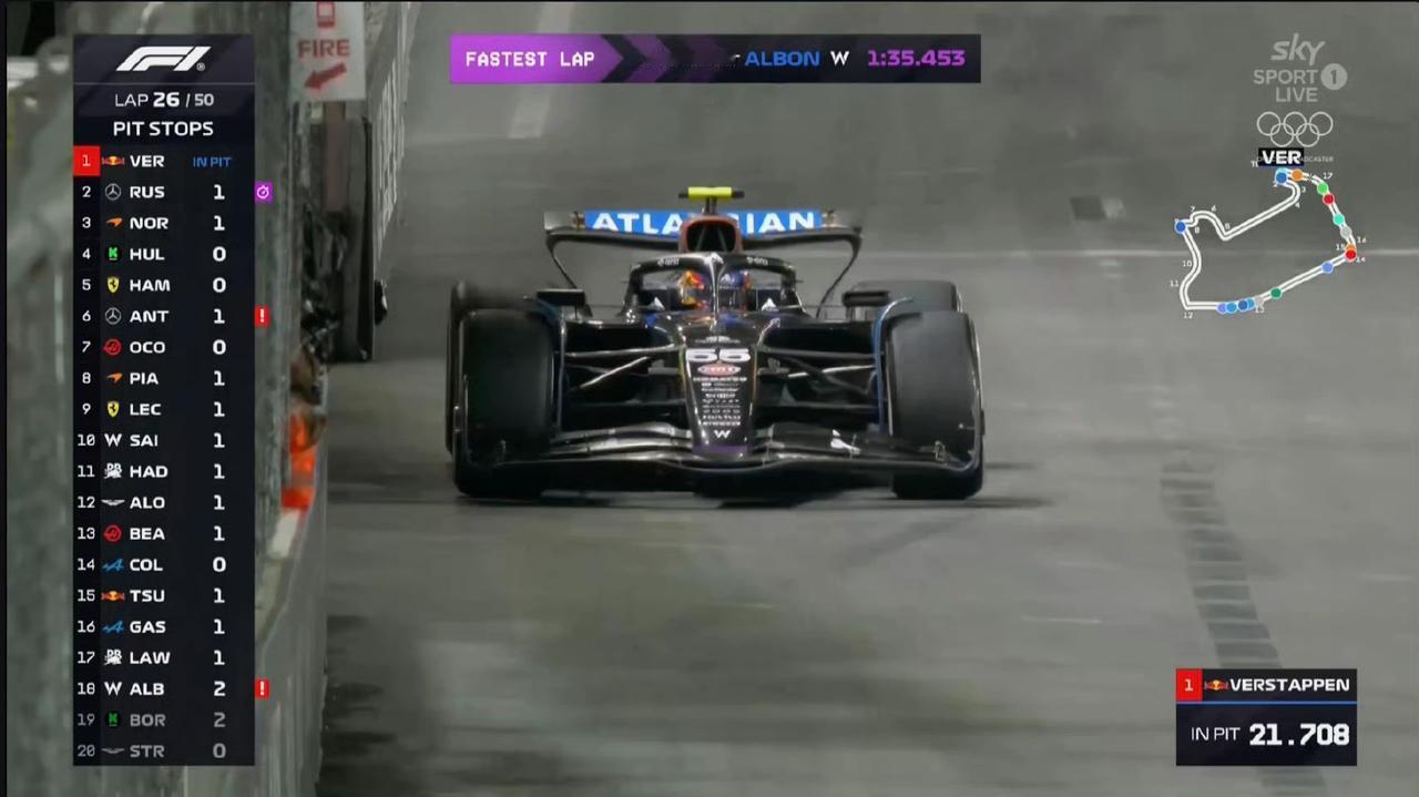 很稳啊！Lap 27/50，潘子进站，左后换胎时间稍慢3.0s，但是出站保持领先