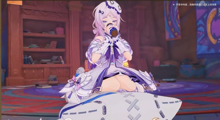 原神  奶奶这套皮肤好可爱啊，少女心爆棚了原神原神挪德卡莱原神月之八前瞻直播