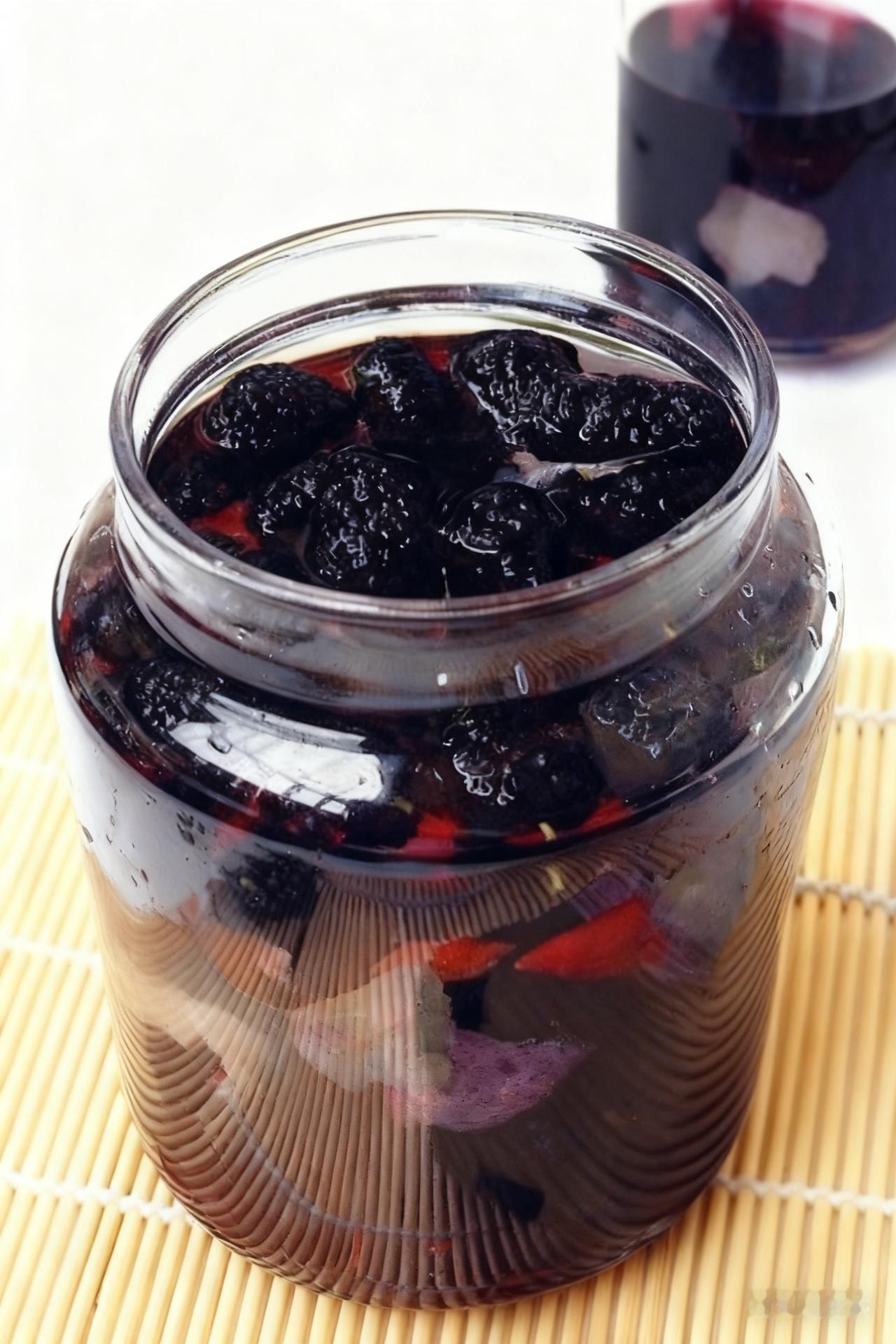 看到冰箱那瓶桑葚酒，我差点哭了！

把酒打开闻了闻，是桑葚果的清香。因为城市几乎