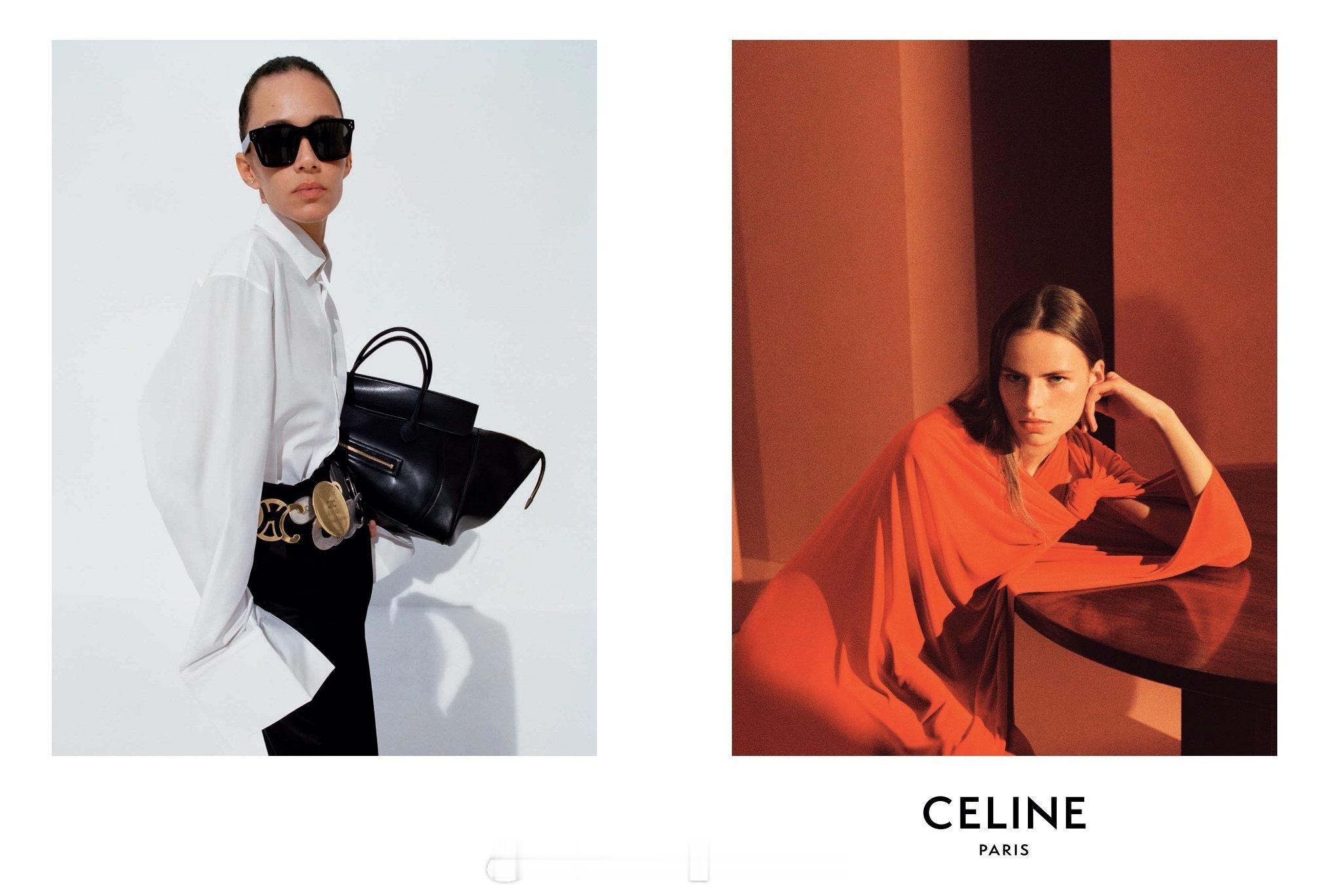 Celine 2026年春夏成衣广告大牌广告 模特：Agel Akol, Bak