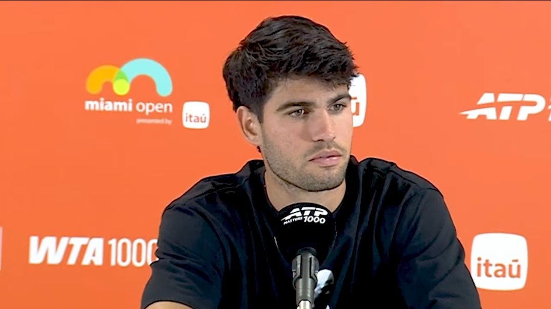 阿尔卡拉斯无缘迈阿密16强阿尔卡拉斯表示他打了一场不错的比赛，但科尔达在关键分上