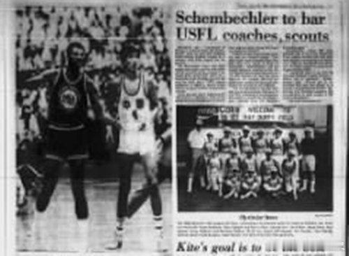 1982年7月，一支由NBA的4名教练和23名球员组成的美国球队造访中国，在沈阳