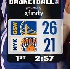 你别说 你还真别说  打得有模有样 勇士vs尼克斯