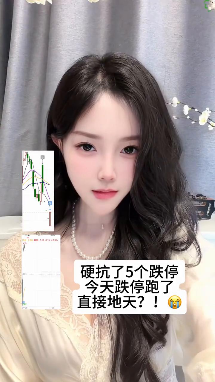 硬抗了5个跌停，今天跌停跑了，直接地天？