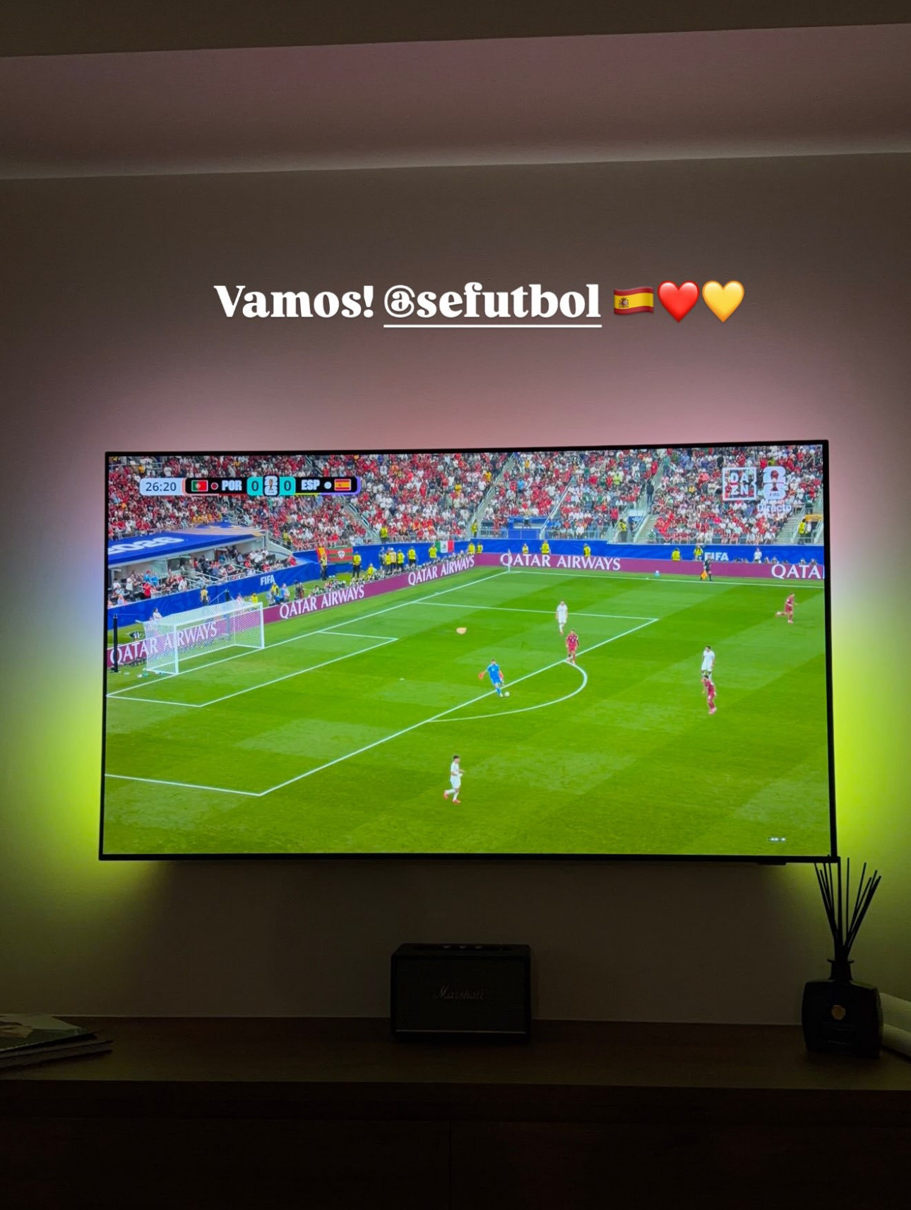 费尔明ins更新🆕：加油！西班牙🇪🇸世界杯葡萄牙vs西班牙围观世界杯