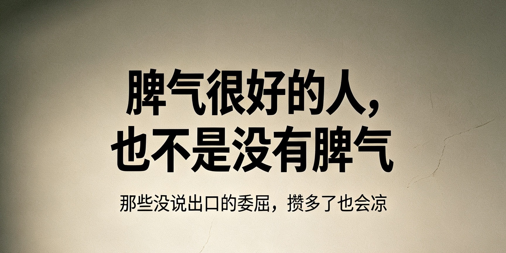 看起来脾气很好的原因别以为脾气好的人就没有脾气，他们不是没情绪，只是习惯了包容和