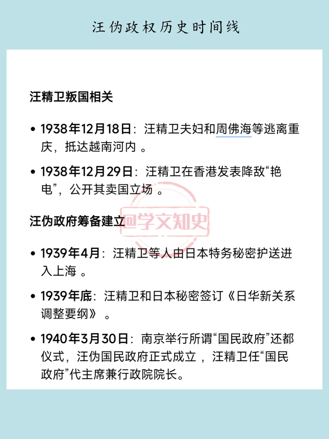 汪伪政府：抗战时期的耻辱一页