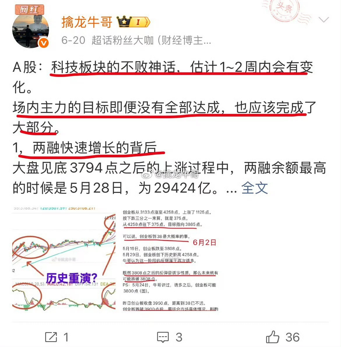 A股：大盘可能破而后立？大盘上涨以来，多次在3800点一线成功筑底，形成了一条支