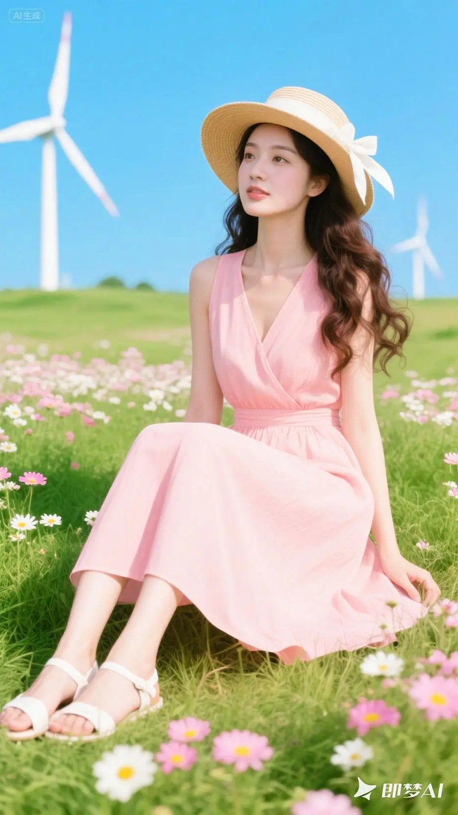即梦AI 每日分享 清纯甜美 唯美 甜美穿搭