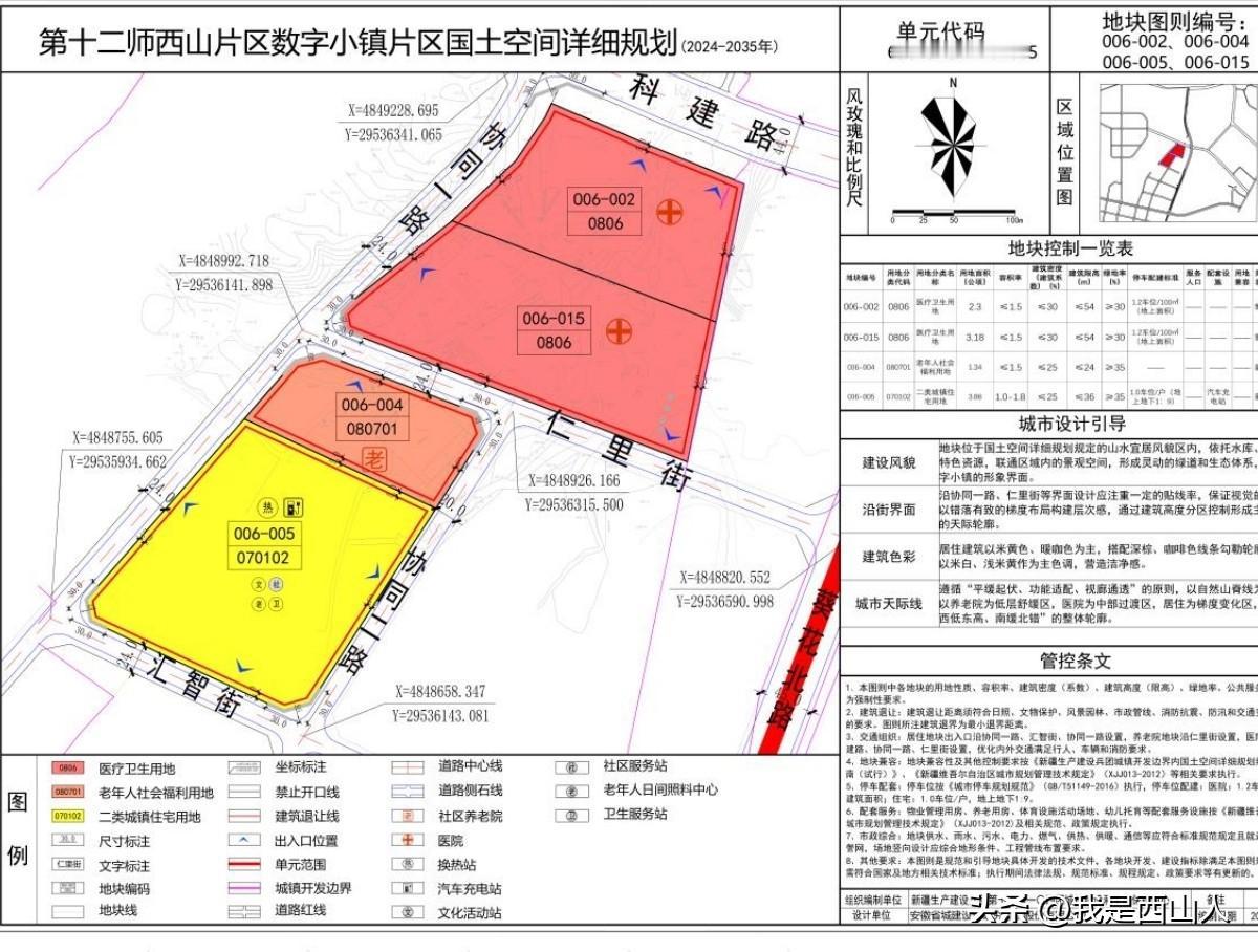 重磅规划曝光！十二师西山片区数字小镇规划出炉，兵团西山中医院地块调整至科建路旁✨
