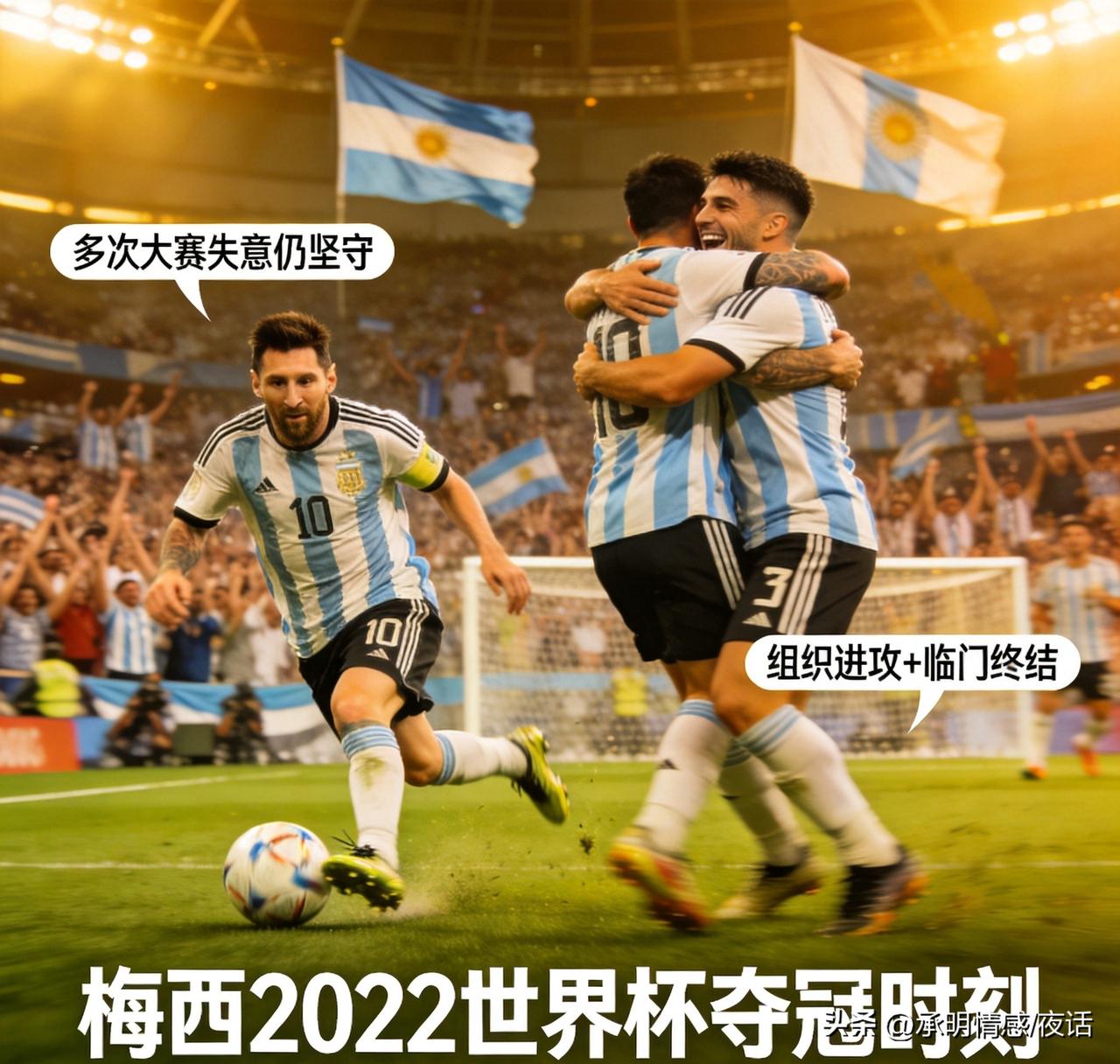 世界杯我最喜欢的球员就是梅西。
他带着阿根廷拿了2022年世界杯冠军。他职业生涯