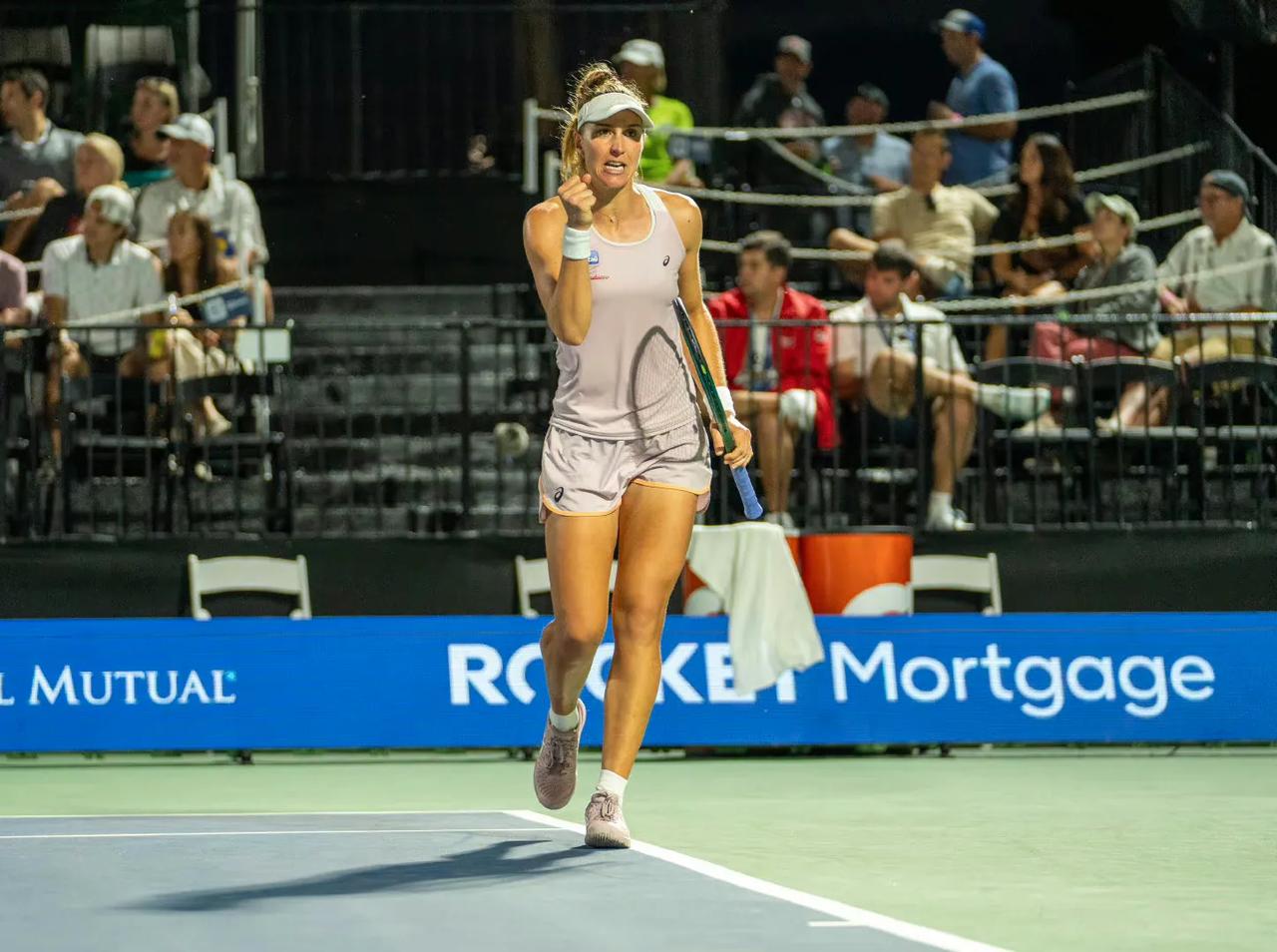 玛雅晋级克利夫兰站决赛，将与本土外卡选凯斯勒争冠。

WTA250克利夫兰站半决
