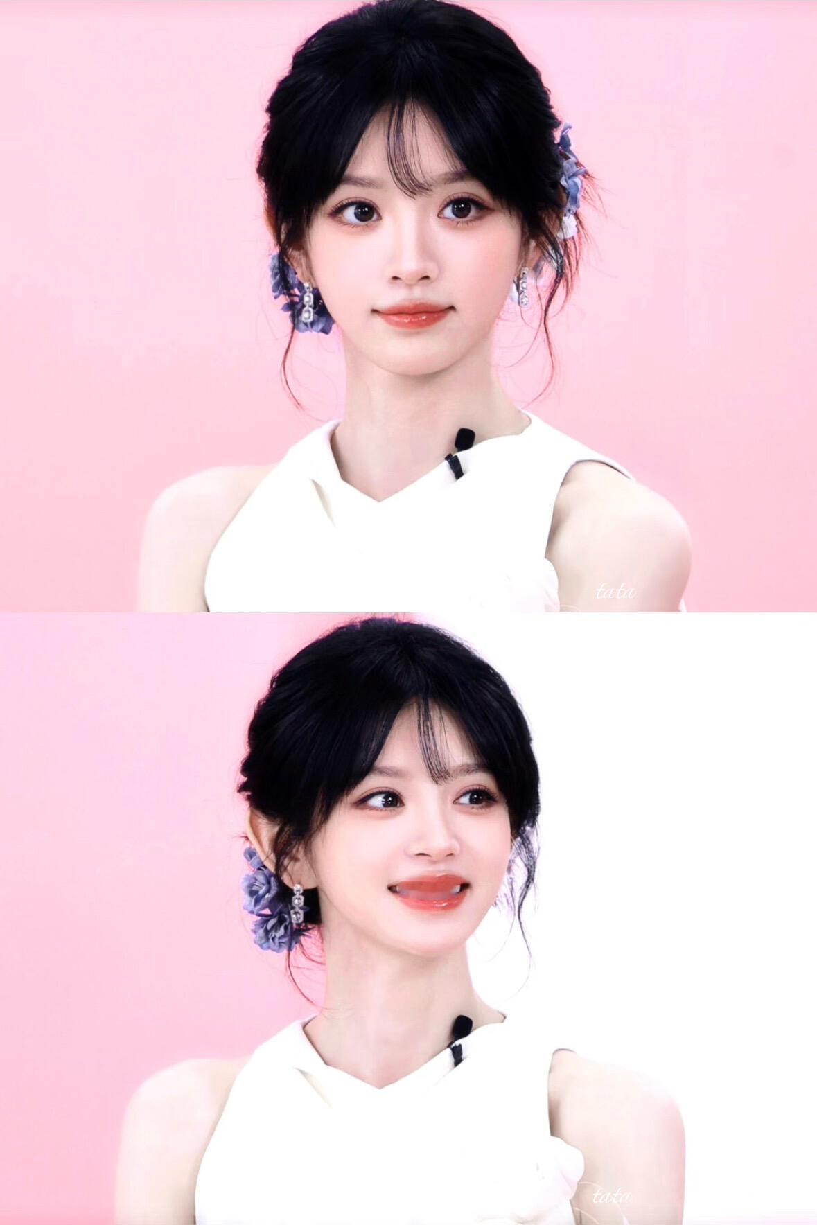 金鹤龙化的田曦薇【田曦薇】冷脸时像一束香气馥郁的花，笑起来就变成草莓大福惹 