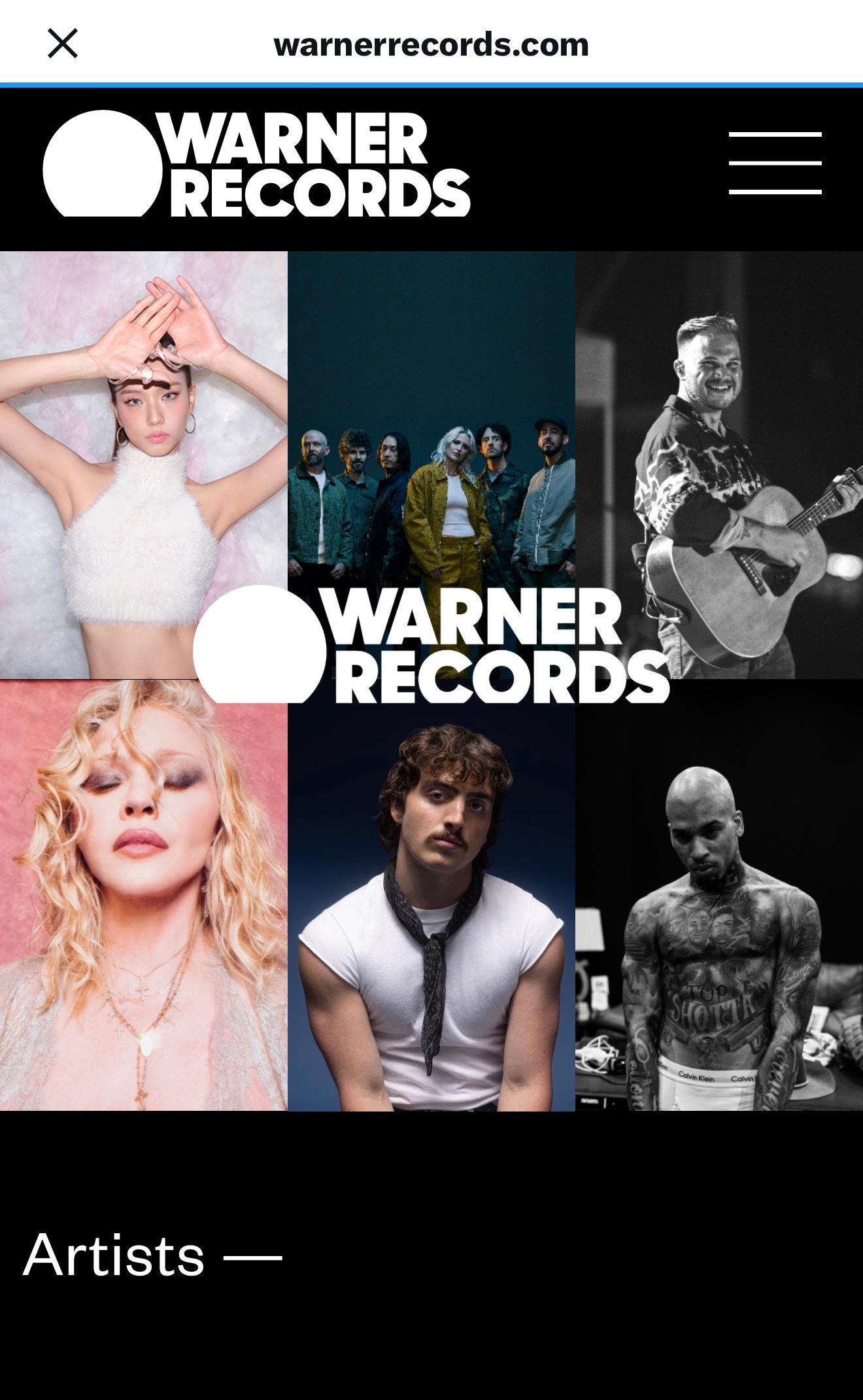 目前Warner Records 官网在首页就能看到JISOO