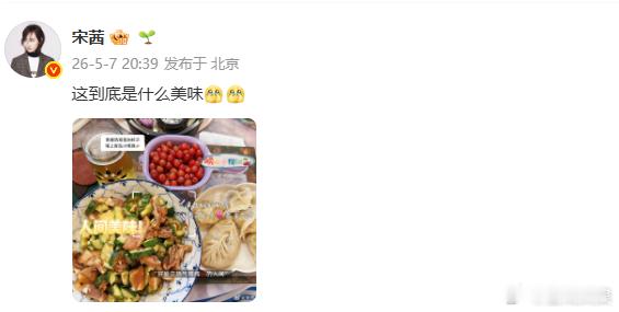 宋茜分我一口好吗宋茜晒满屏美食宋茜晒的美食也太有食欲了，色泽诱人香气扑鼻，快分我