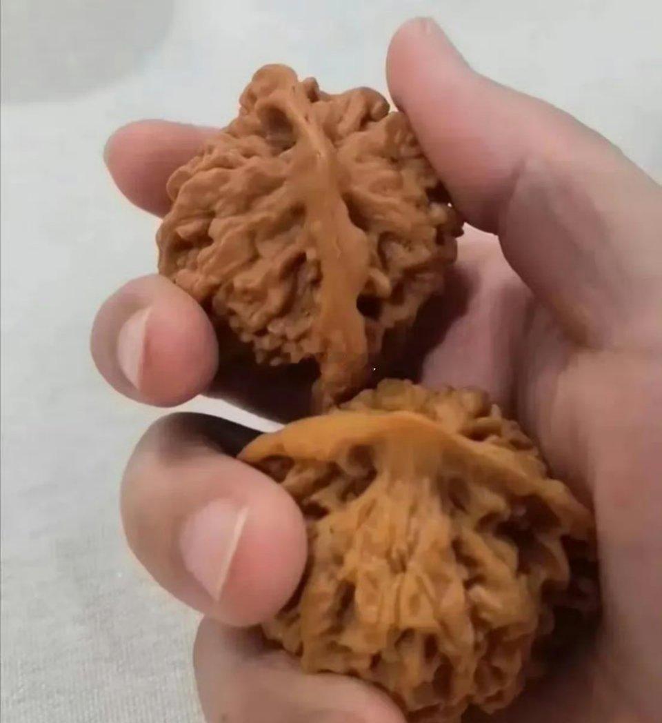 网友盘了十多年的核桃，被自家的熊孩子敲碎了 