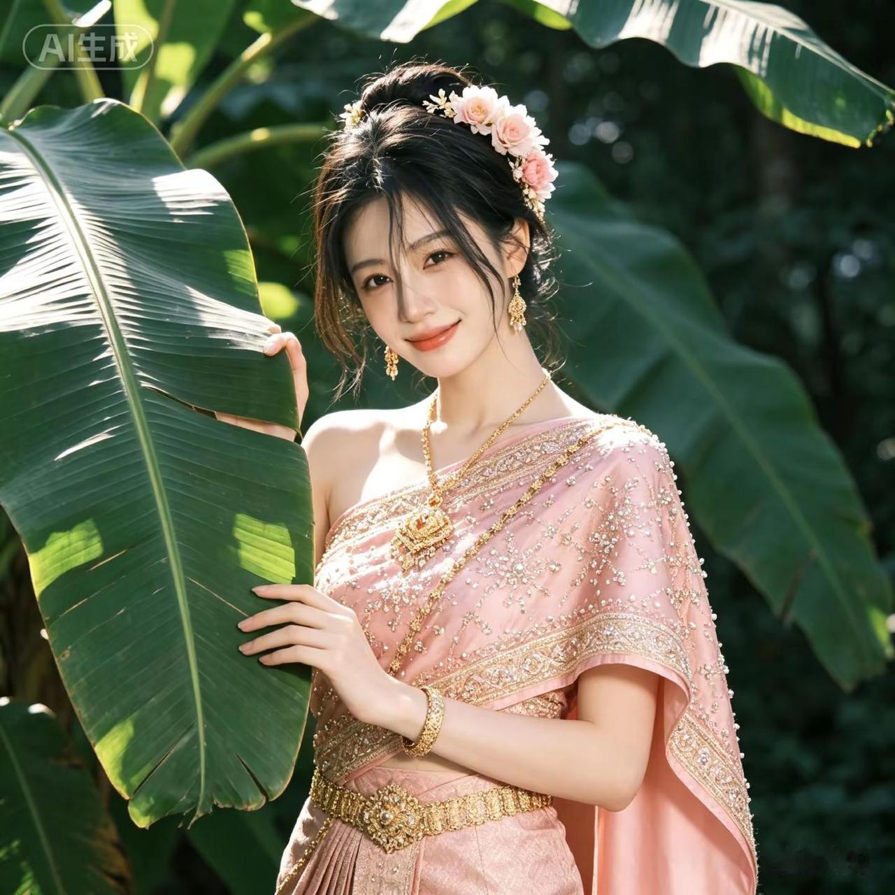 傣族妆造 泰傣服饰