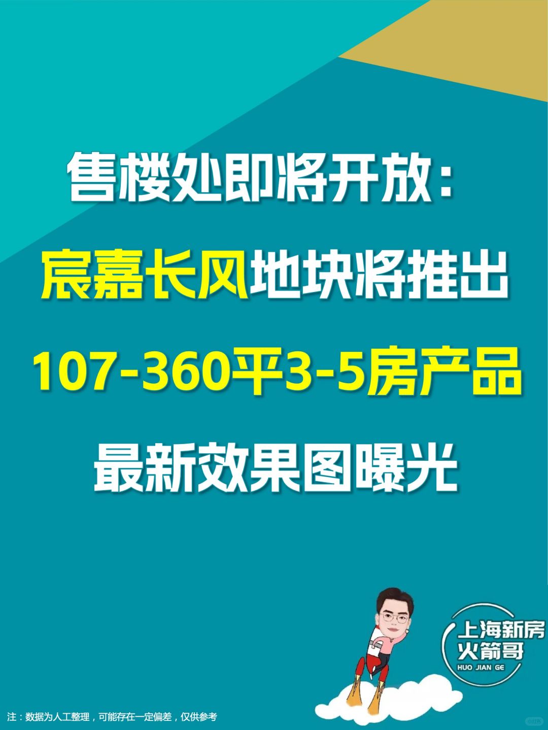 宸嘉长风地块将推出3-5房产品