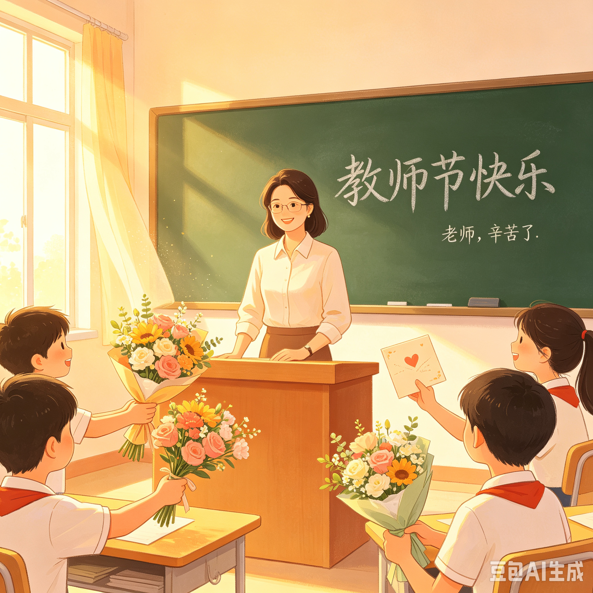 今天是第42个教师节，感恩每一位默默耕耘的引路人。三尺讲台，四季坚守，传道授业，