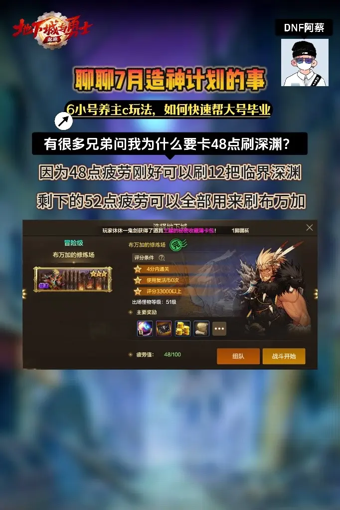 我的7月造神计划，刷了三天之后，除了深渊碎片多点，还有魔力结晶系统升了...