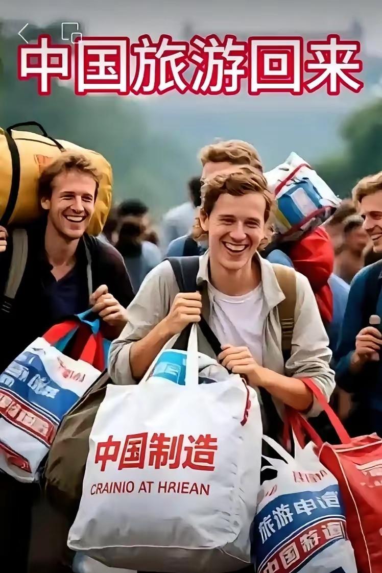 春夏秋冬四季雨，
东南西北八来客。
中国高铁动车多，
老外旅行常购货。