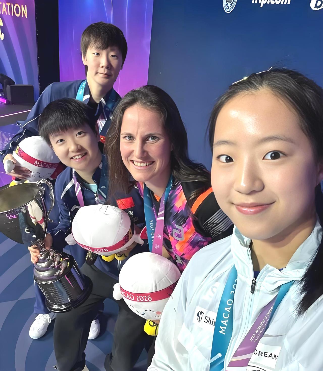 孙颖莎世界杯三连冠历史第一人，夺冠次数仅次于王楠、张怡宁、刘诗雯！

为期一个礼