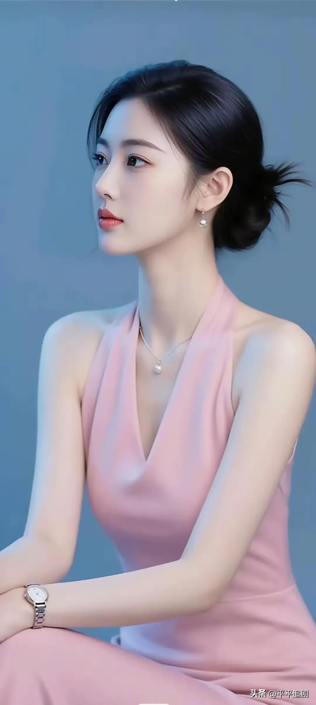 什么年龄段的女人最有女人味?
粉裙裹着温柔，珍珠缀着清浅，在静谧的蓝调里，藏着不