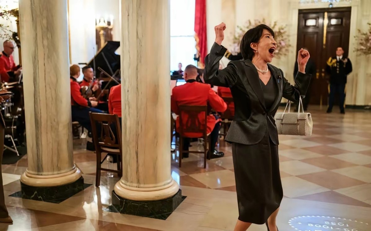 白宫发的高市早苗访美第一张照片 