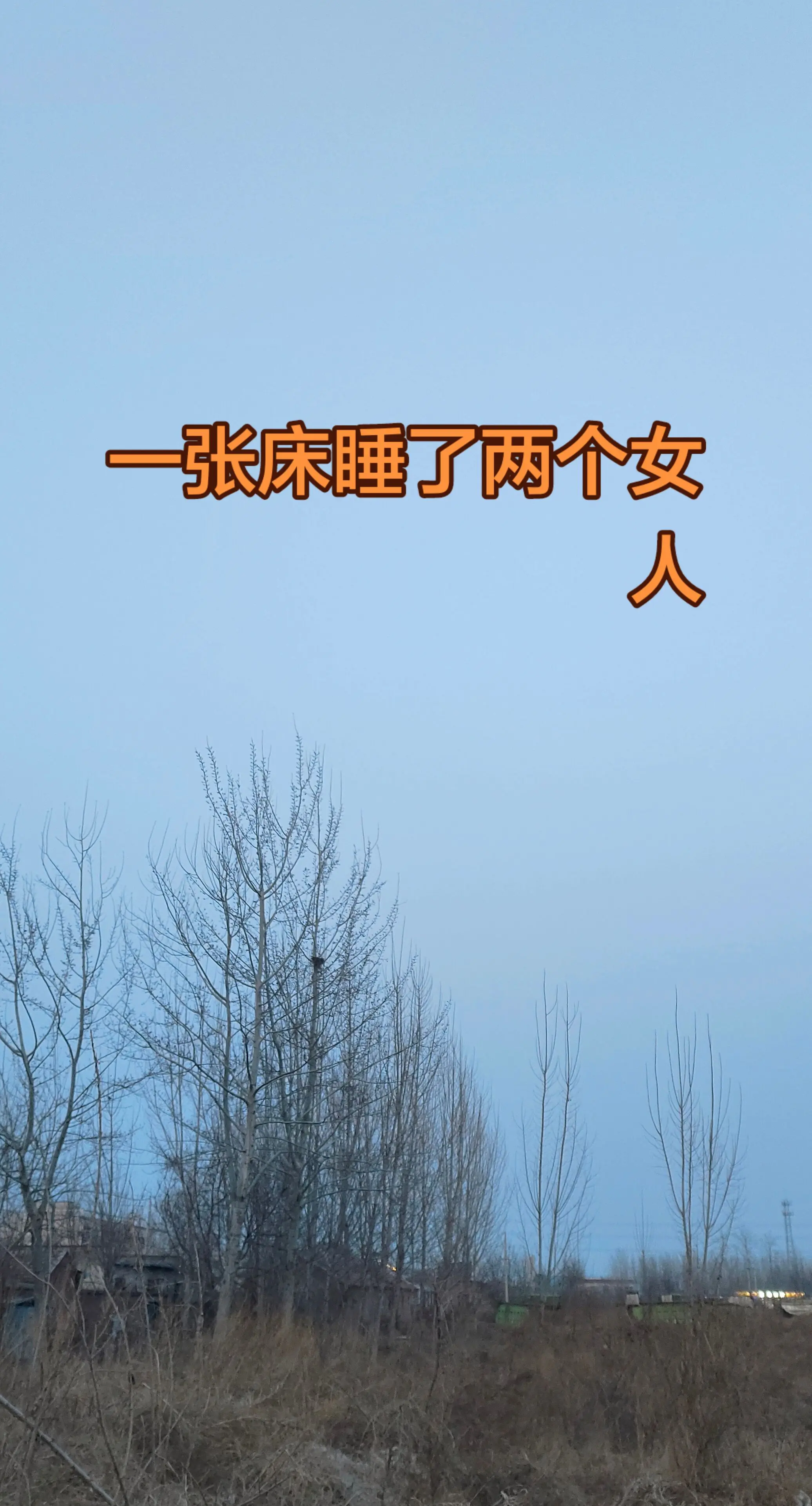 一张床睡了两个女人