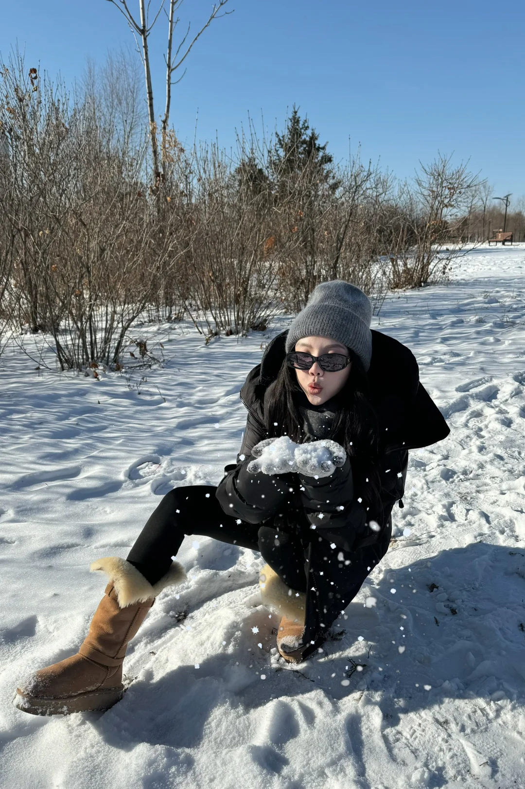 下雪了姐妹们!!东北女孩穿搭