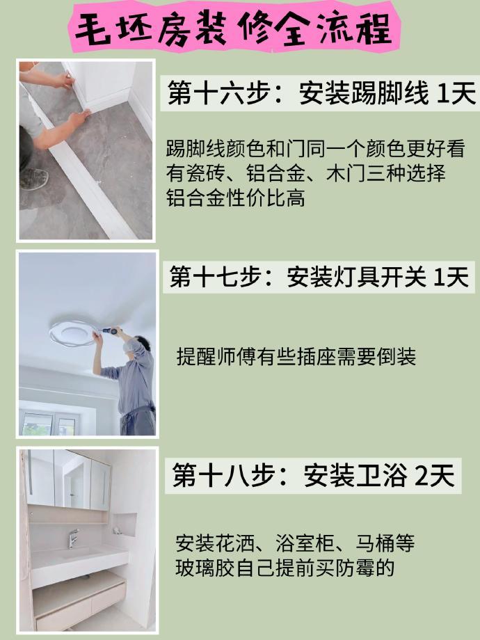 毛坯房装修全流程「傻瓜级」指南 