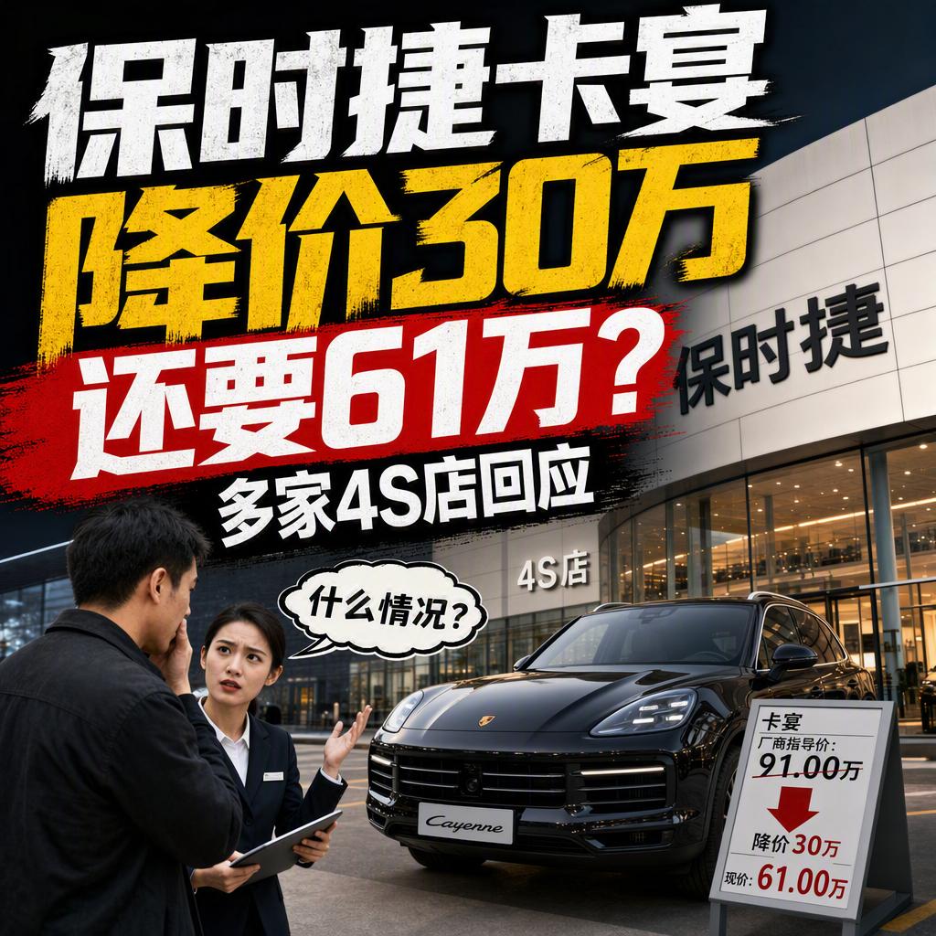61.8万买保时捷卡宴，这条热搜看着诱人，可仔细一算就露馅了。
先把账摆清楚。