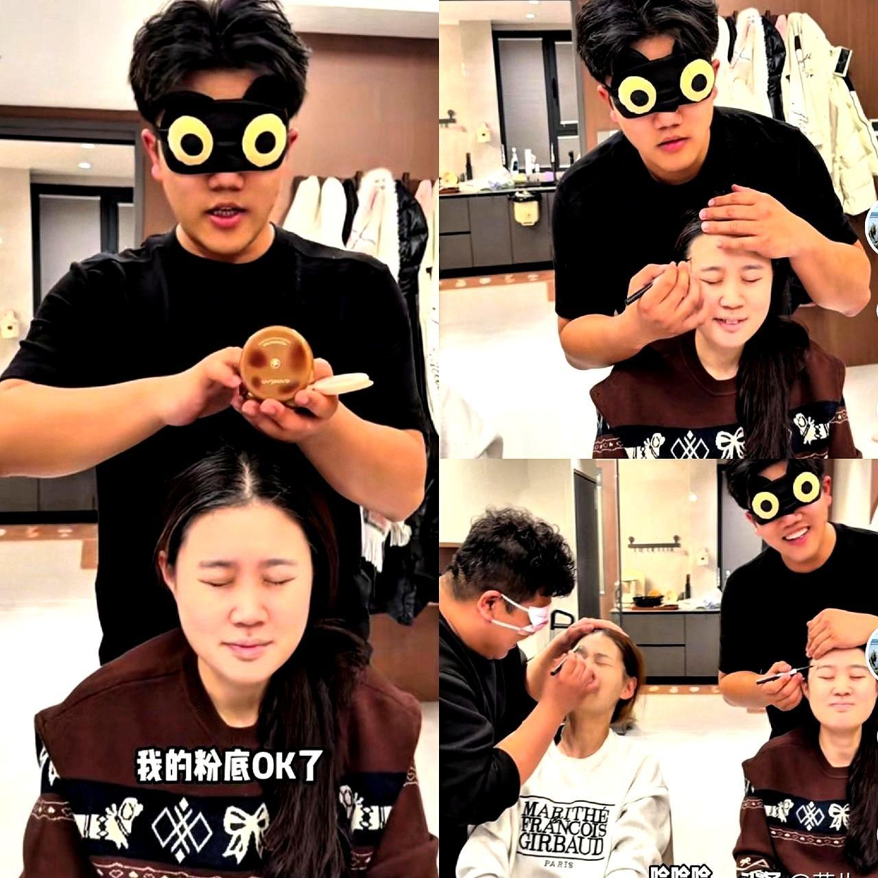 寻亲爆火的谢清帅，流量早就跌回了地面。
 
3月10号他刚发了条蒙眼化妆挑战，拉