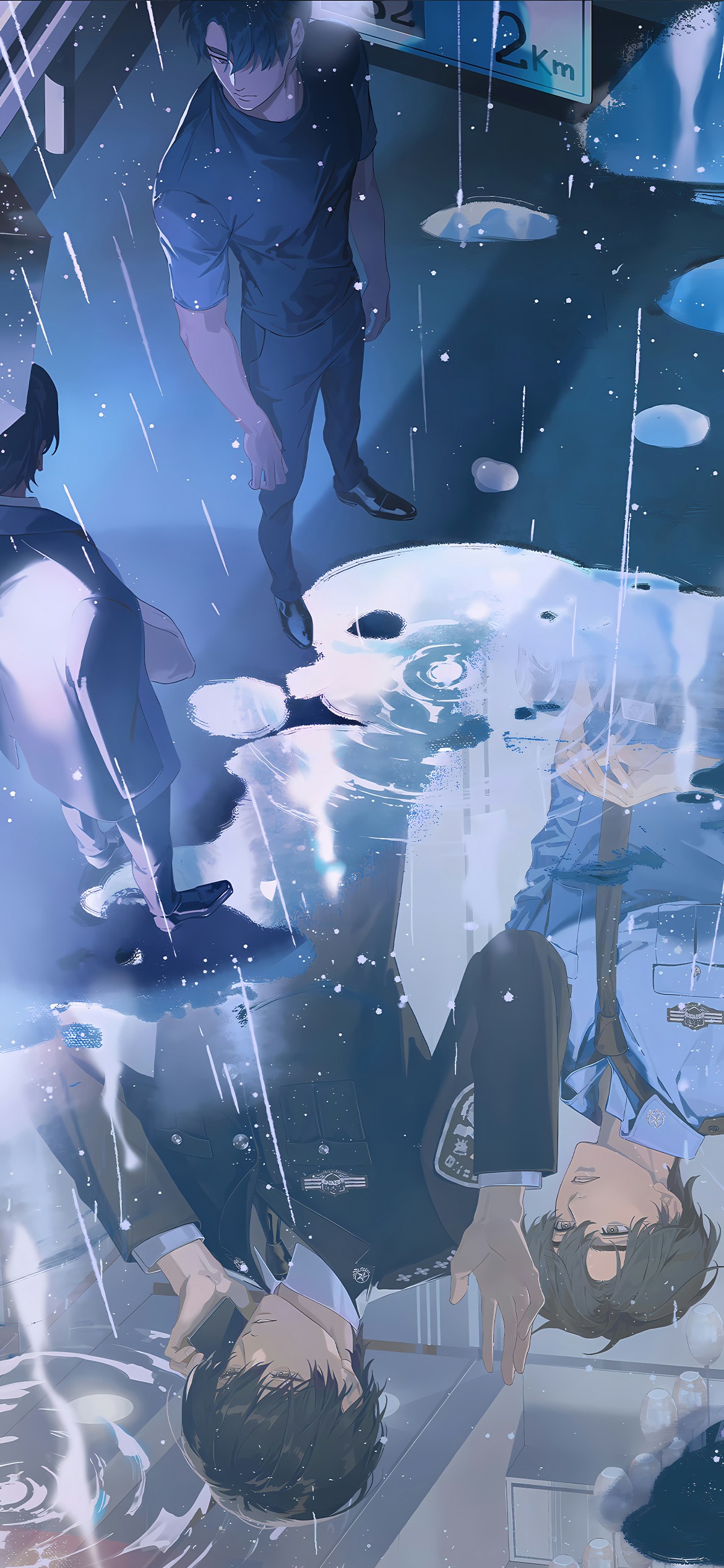 ⋰ 🌨️＊💙♱ ₊♡̶˚🧊丨破云丨严峫江停丨广播剧壁纸丨男生头像丨动漫仲夏