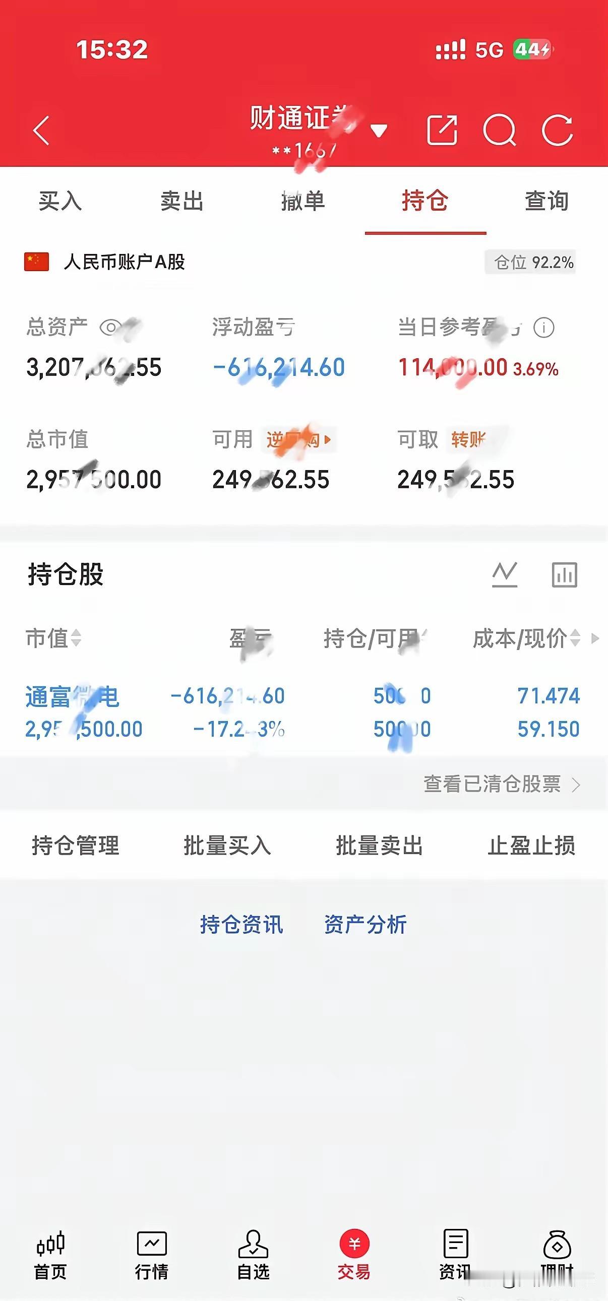 “什么都说不 了，就这样吧！懂得自然懂！”

今天刷到一位叫“闲居杂记”的股民朋