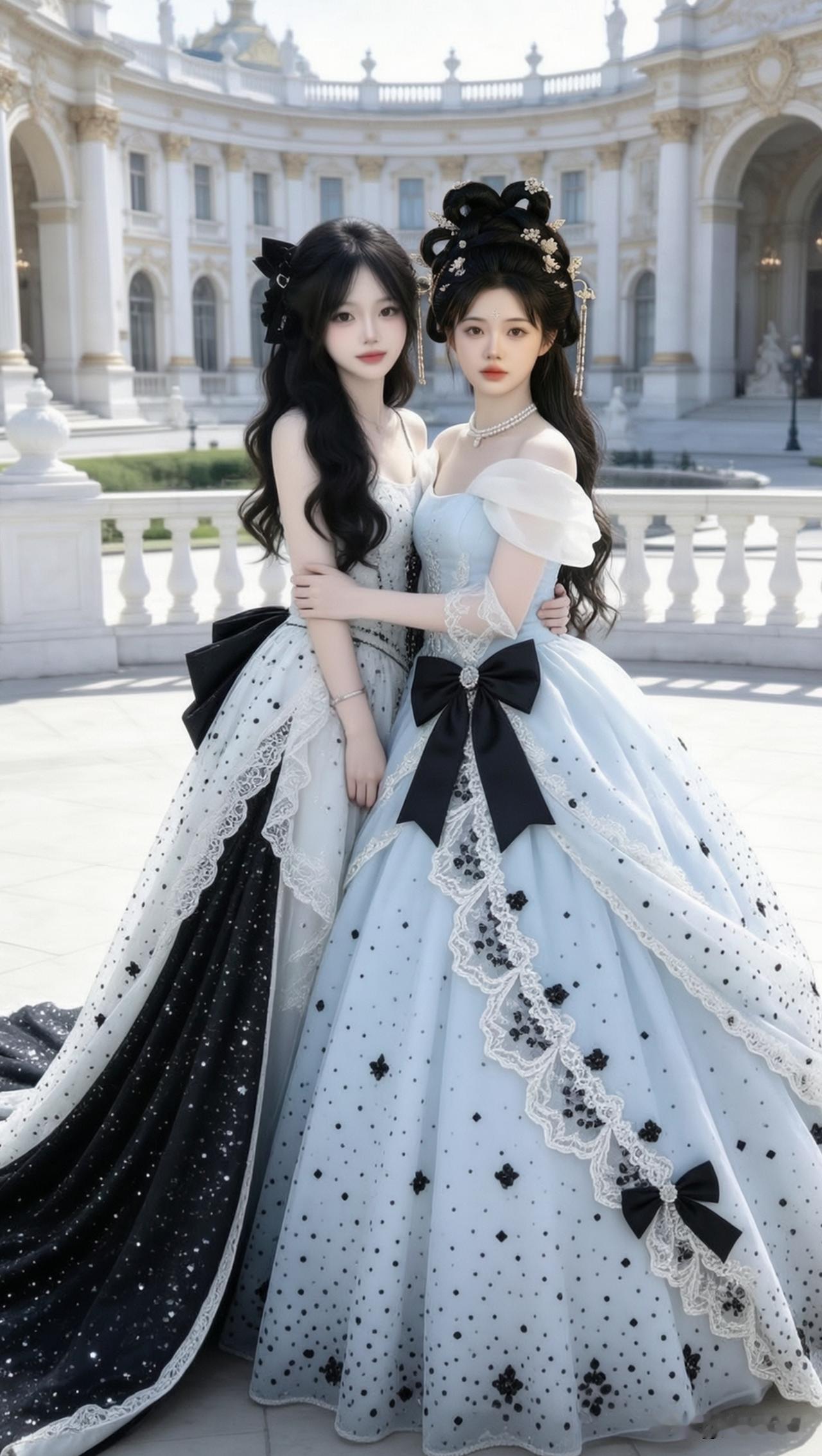 梦幻宫廷风姐妹装，优雅动人！👗💍