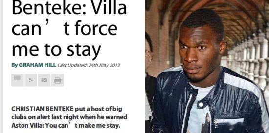 【英超头号锋霸示好阿森纳：我要想转会谁也拦不住】北京时间4月24日，维拉头号前锋