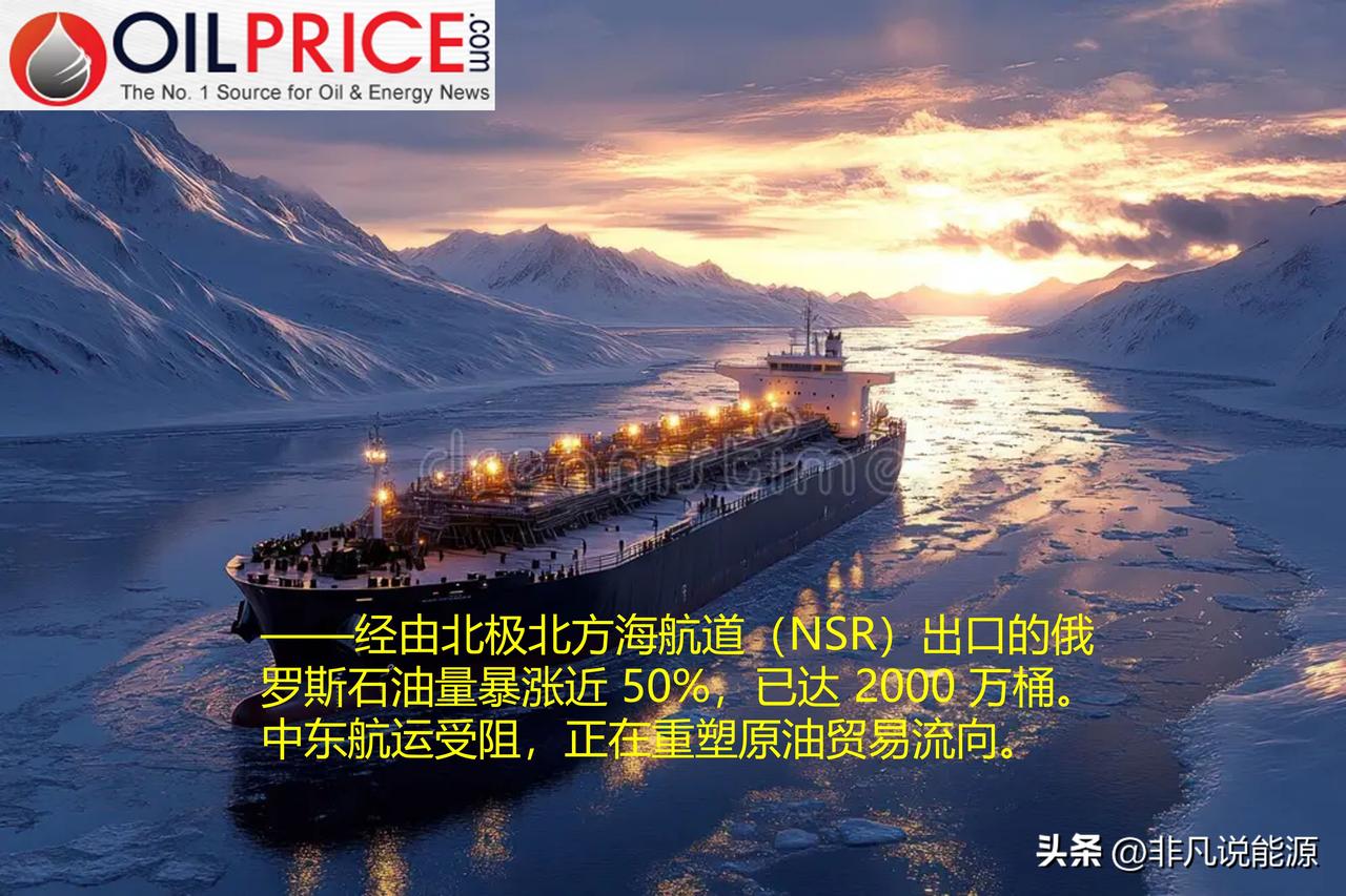 俄罗斯依托北方海航道开辟替代通道，向亚洲买家供油



波斯湾传统原油运输通道受