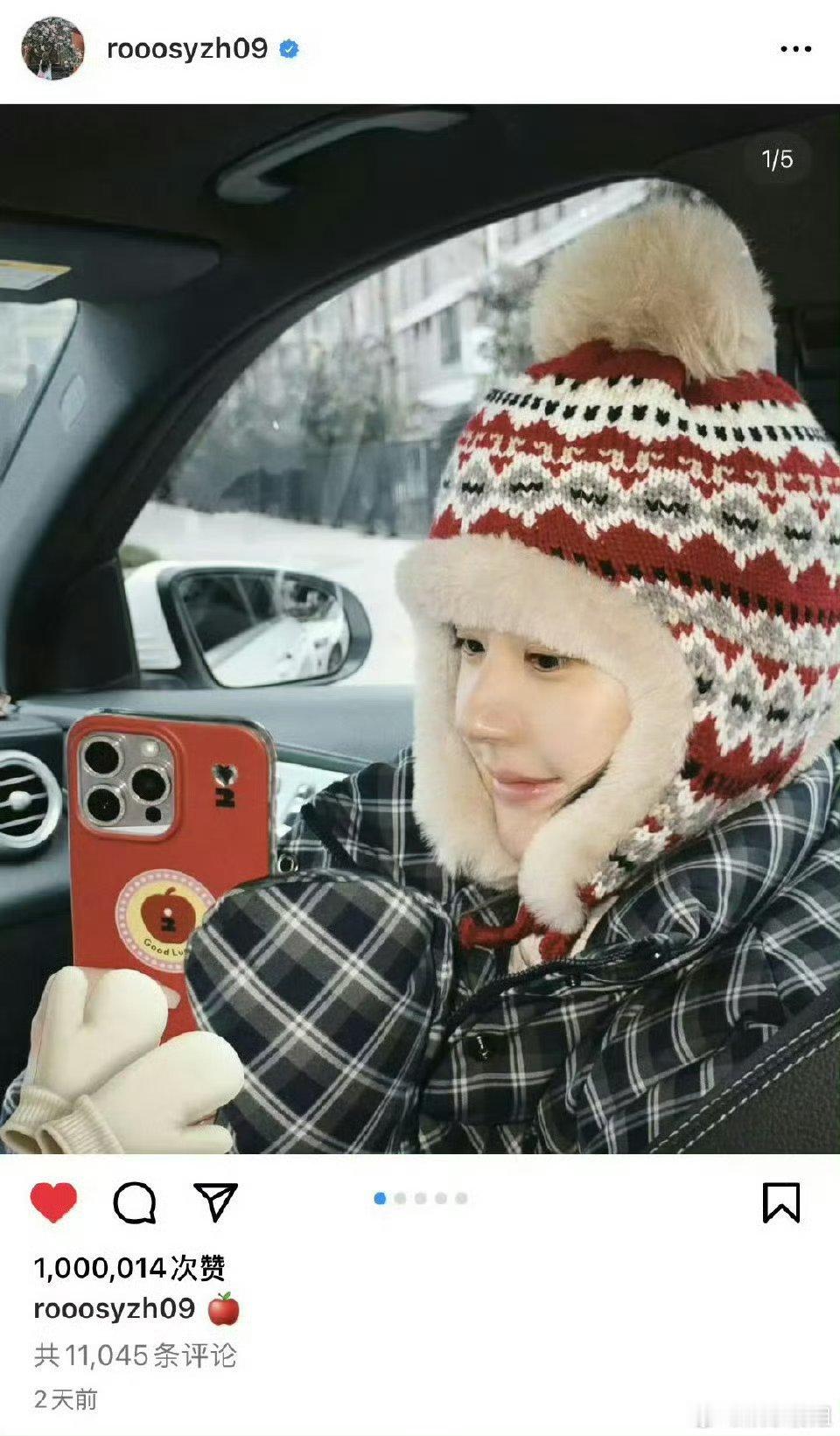 赵露思又一条ins破百万赞了 赵露思第27条百万赞ins达成！海外也是非常多人喜