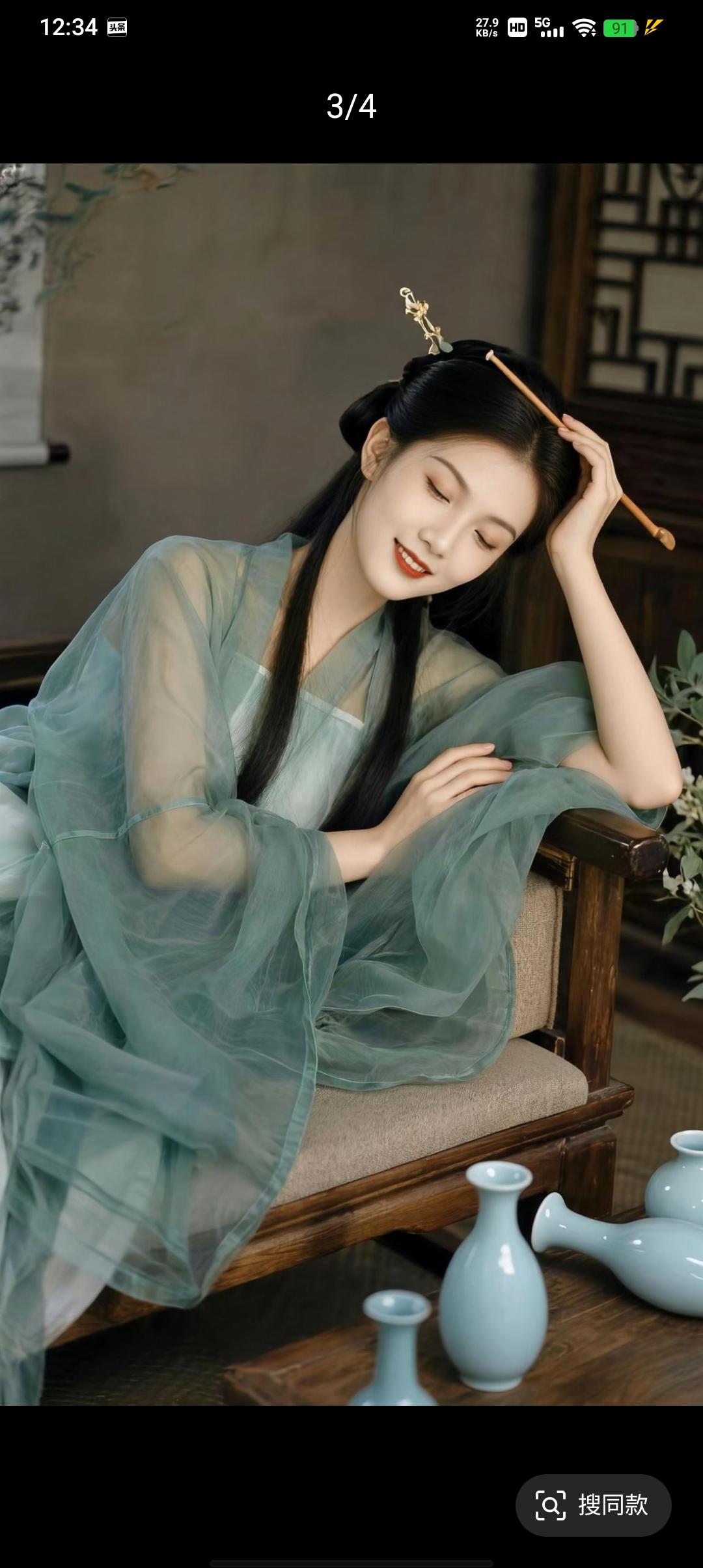 国风汉服自带仙气。中国女人就应该穿中华传统服饰！晒图笔记大赛 国风汉服有多美美人