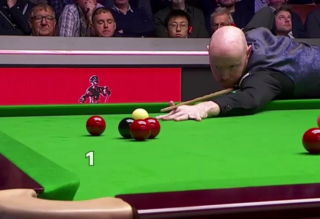 世锦赛首轮第一阶段结束：特鲁姆普打出一波四连鞭5-4反超加里威尔逊
​
​   