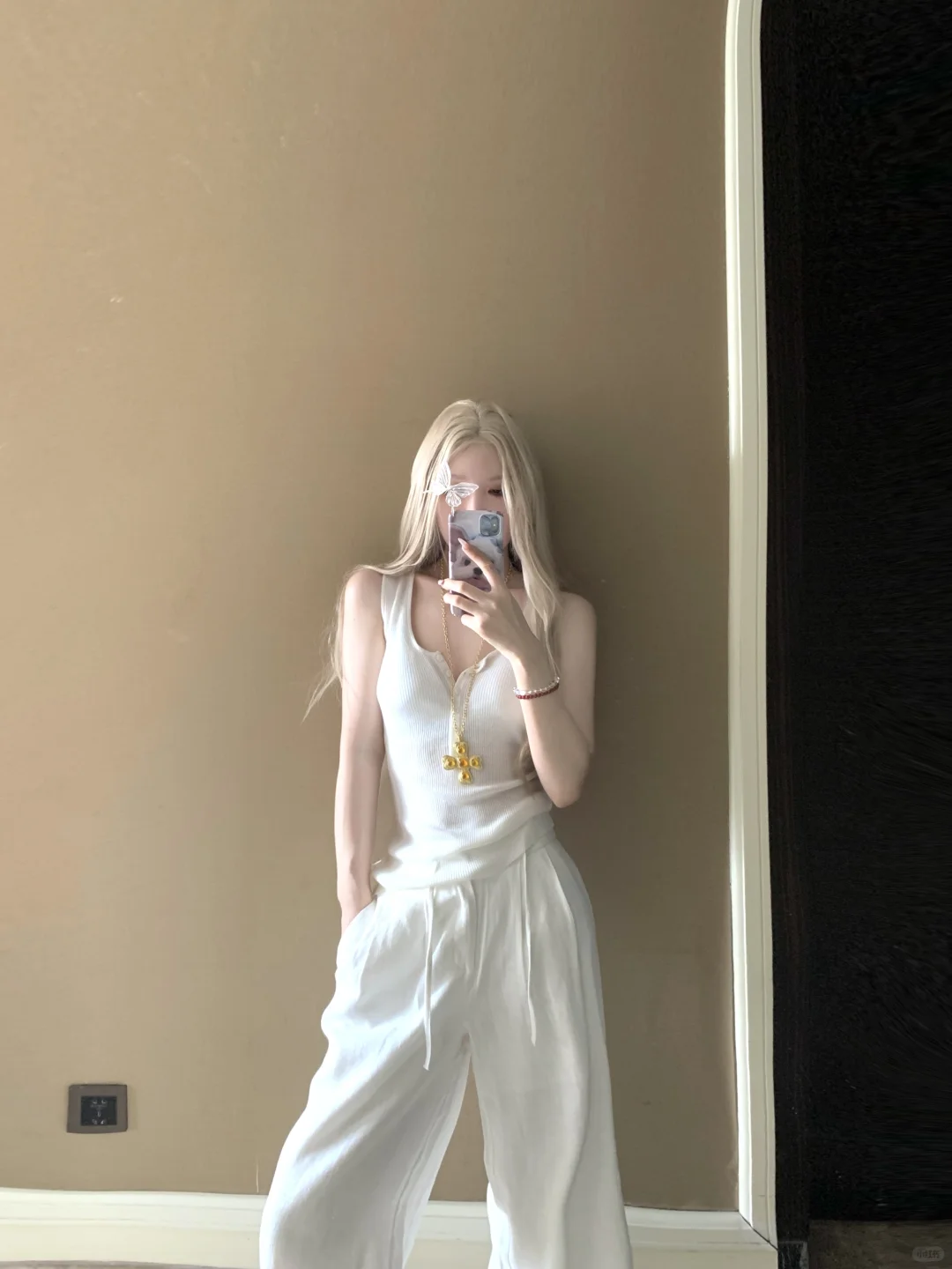 all white