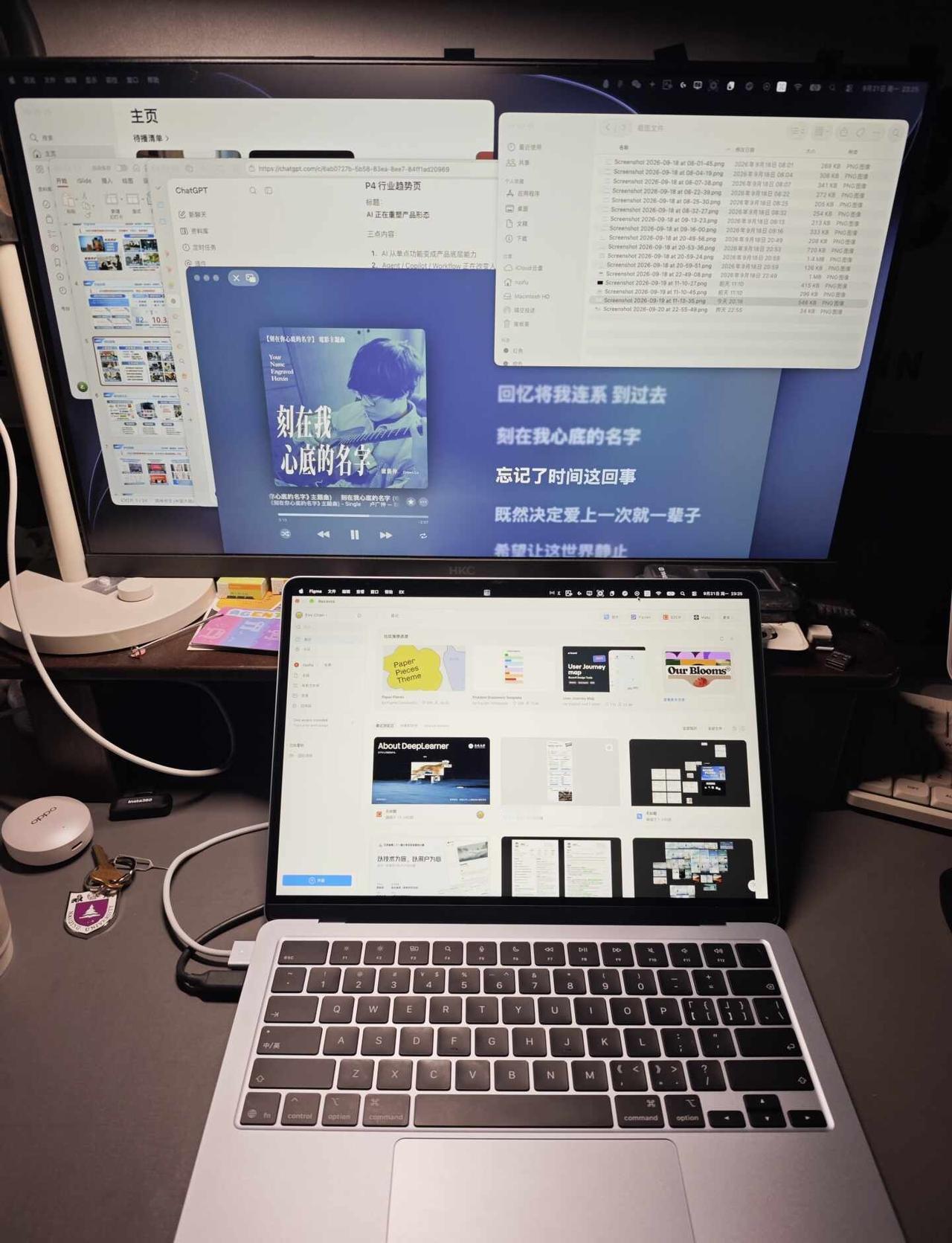mac外接显示器最舒服的用法…
以前用Windows本外接显示器的时候，总是把笔